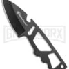 Smith & Wesson SW991 M&P Shield Fixed Blade Knife & Tool - Black Plain -AKC Knife Shop Smith and Wesson MP Shield Neck Knife Tool Black SW991 BHQ 78832 jr large