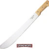 Tramontina Machete Wood Fixed Blade Knife - Satin Plain -AKC Knife Shop TT1018 large