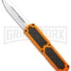 Titan Orange D/A OTF Automatic Knife - Satin Dagger Serr -AKC Knife Shop Titan DA OTF Orange Auto Satin Dagger Serr GX 36413 jr large