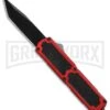 Titan Red D/A OTF Automatic Knife - Tanto Black Plain -AKC Knife Shop Titan Red DA Tanto black plain BP 25698 er large