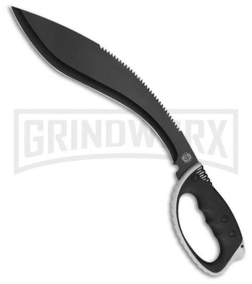 United Cutlery 15" Colombian Survival Kukri Fixed Blade Knife - Black Plain -AKC Knife Shop United Cutlery Colombian Survival Kukri black BHQ 81412 er large