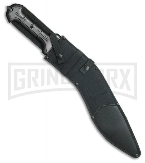 United Cutlery Combat Commander Gladius Black TPR Fixed Blade Knife - Black -AKC Knife Shop United Cutlery Combat Commander Gladius Black TPR black BHQ 75227 er sheath large