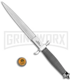 United Cutlery Gil Hibben Silver Shadow I Fixed Blade Knife - Satin Plain -AKC Knife Shop United Cutlery Gil Hibben Silver Shadow II Fixed Blade Satin GH0441 GX 13847 jr bottlecap large