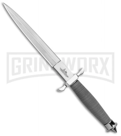 United Cutlery Gil Hibben Silver Shadow I Fixed Blade Knife - Satin Plain -AKC Knife Shop United Cutlery Gil Hibben Silver Shadow II Fixed Blade Satin GH0441 GX 13847 jr large