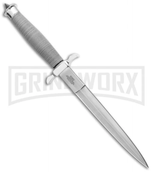 United Cutlery Gil Hibben Silver Shadow I Fixed Blade Knife - Satin Plain -AKC Knife Shop United Cutlery Gil Hibben Silver Shadow II Fixed Blade Satin GH0441 GX 13847 jr spine large