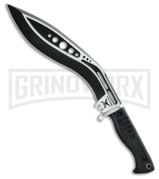 United Cutlery M48 Black TPR Fixed Blade Knife - Two-Toned Plain -AKC Knife Shop United Cutlery M48 Black TPR two toned plain BHQ 64052 er large