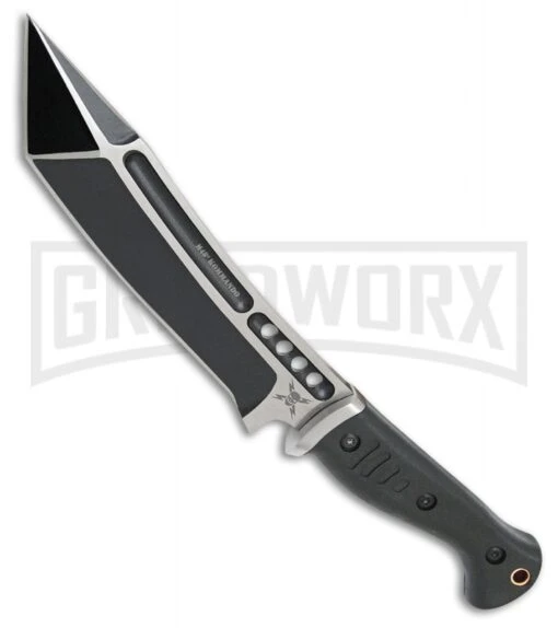 United Cutlery M48 Sabotage Fighter Black TPR Fixed Blade Knife - Two-Tone Plain -AKC Knife Shop United Cutlery M48 Sabotage Fighter Black TPR two tone plain BHQ 77833 er large