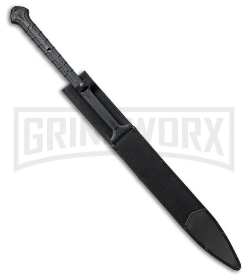 United Cutlery Thai Gladius Black Sword - Black Plain -AKC Knife Shop United Cutlery Thai Gladius Black Sword Black Plain BHQ 64048 er sheath large