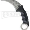 WarTech Whirlpool Black Nylon Karambit Neck Knife - Faux Damascus Plain -AKC Knife Shop WarTech Whirlpool Black Nylon Neck Knife Faux Damascus Plain BHQ 81272 er large