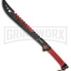 Z-Hunter Armageddon Red Machete - Black Plain -AKC Knife Shop Z Hunter Armageddon Machete Red Black BP 22779 jr large