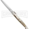 A.G.A. Campolin 16" Honey Horn Sicilian Picklock Automatic Knife - Bayonet -AKC Knife Shop aga 16 honey sicilian pick large