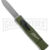 AKC Minion Concord Green OTF Automatic Knife - Flat Grind Polish Plain -AKC Knife Shop akc minion NATO flat large