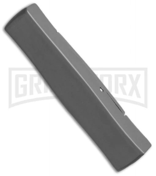 AKC Minion Concord Gray OTF Automatic Knife - Satin Plain -AKC Knife Shop akc minion otf grey satin side cm large