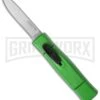 AKC Minion Concord Green OTF Automatic Knife - Satin Plain -AKC Knife Shop akc minion satin flat lime green BHQ dl large