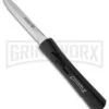 AKC Concord Black OTF Automatic Knife - Dagger Satin Plain -AKC Knife Shop akc otf black concord 12 large