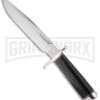 BlackJack Classic Model 7 Fixed Blade Knife - Satin Plain -AKC Knife Shop black jack knives fixed model 1 7 black canvas micarta bcb7bm large