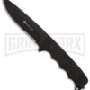 Browning Black Label Stone Cold Spear Fixed Blade Knife - Black Serr -AKC Knife Shop black label 116bl stone cold fixed g 10 spear 320116bl large