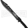 United Cutlery Black Legion Jungle Hunter Machete Fixed Blade Knife - Black Plain -AKC Knife Shop blade play fixed bv124 cm large