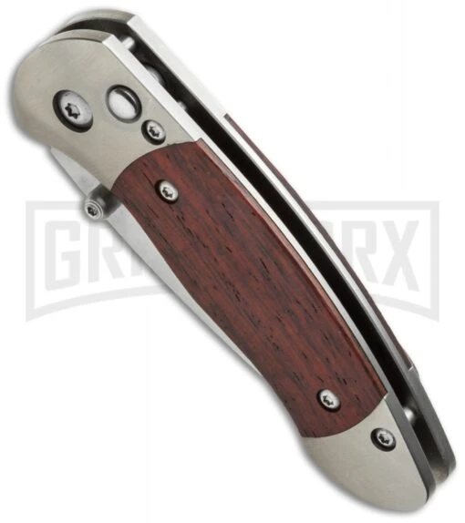 Boker Plus Gordito Cocobolo Folding Knife - Satin Plain -AKC Knife Shop boker 01bo132 bottom cm large