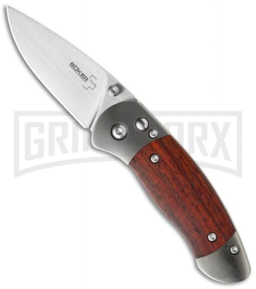 Boker Plus Gordito Cocobolo Folding Knife - Satin Plain -AKC Knife Shop boker 01bo132 cm large