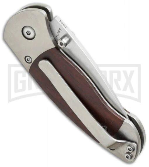 Boker Plus Gordito Cocobolo Folding Knife - Satin Plain -AKC Knife Shop boker 01bo132 side cm large