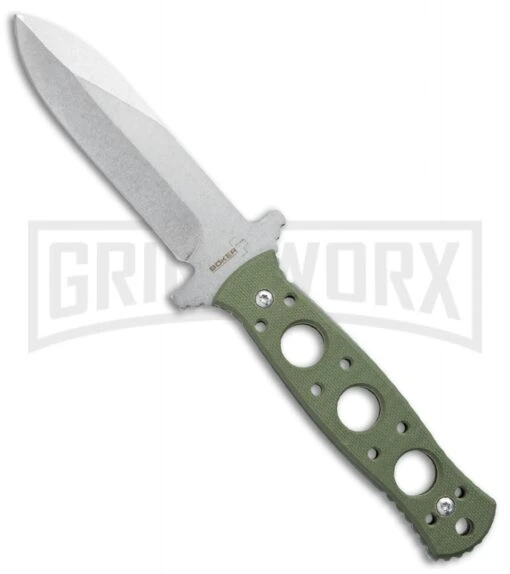 Boker Plus Steel Ranger Fixed Blade Knife - Stonewash Plain -AKC Knife Shop boker 01bo289 large