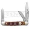 Boker Medium Stockman Jigged Brown Bone Pocket Knife -AKC Knife Shop boker 110727 cm large