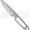 Boker Para-1 Stainless Steel Fixed Blade Neck Knife - Stonewash Plain -AKC Knife Shop boker 120651 cm large