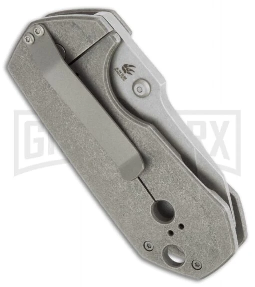 Boker Plus Anso Albatros Folding Knife - Stonewash Plain -AKC Knife Shop boker albatros anso 01bo621 side large