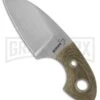 Boker VoxKnives Gnome Fixed Blade Knife - Satin Plain -AKC Knife Shop boker fixed voxknives gnome 02bo270 large