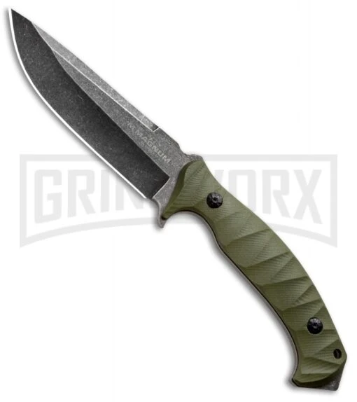 Boker Magnum Persian Fixed Blade Knife Green G-10 -AKC Knife Shop boker magnum 02lg115 BHQ 28126 jr large