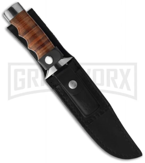 Boker Magnum Outback Field Fixed Blade Knife - Satin Plain -AKC Knife Shop boker magnum 02mb704 sheath large