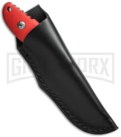 Boker Magnum Lil Red Fixed Blade Knife - Satin Plain -AKC Knife Shop boker magnum 02sc214 sheath large