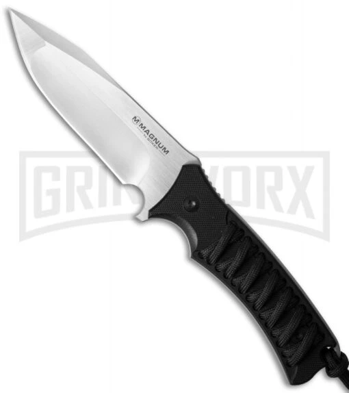 Boker Magnum Judge Fixed Blade Knife - Satin Plain -AKC Knife Shop boker magnum 02sc362 large