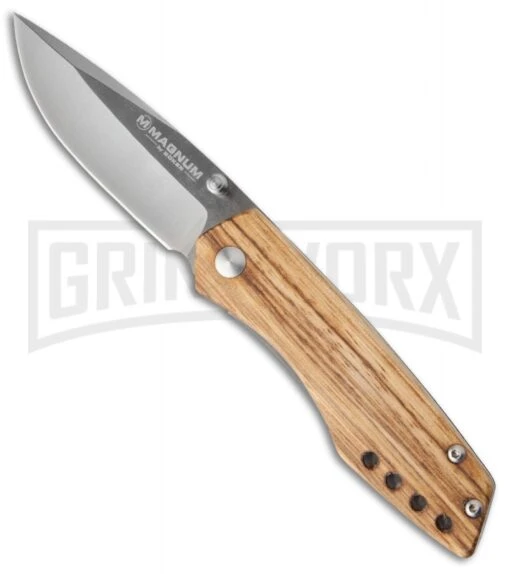 Boker Magnum Baron Folding Knife - Satin Plain -AKC Knife Shop boker magnum baron 01el011 large