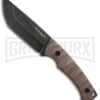 Boker Magnum Breacher Brown G-10 Fixed Blade - Smokewash Plain -AKC Knife Shop boker magnum breacher fixed smokewash 02mb540 large