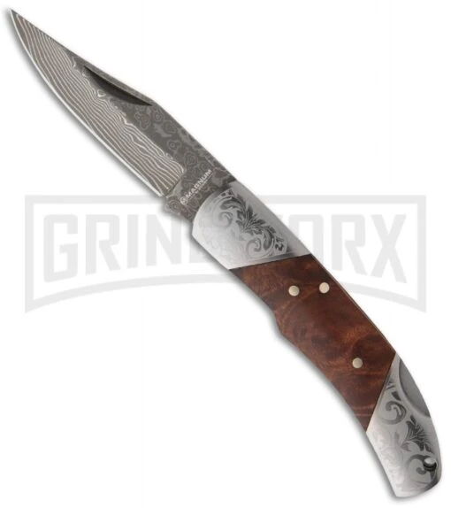 Boker Magnum Duke Folding Knife - Damascus Plain -AKC Knife Shop boker magnum duke 01mb946dam large