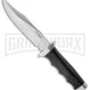 Boker Magnum Bowie FG Fixed Blade Knife - Satin Plain -AKC Knife Shop boker magnum fixed bowie fg satin 02mb027 large