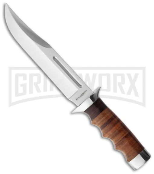 Boker Magnum Outback Field Fixed Blade Knife - Satin Plain -AKC Knife Shop boker magnum outback field 02mb704 2 large