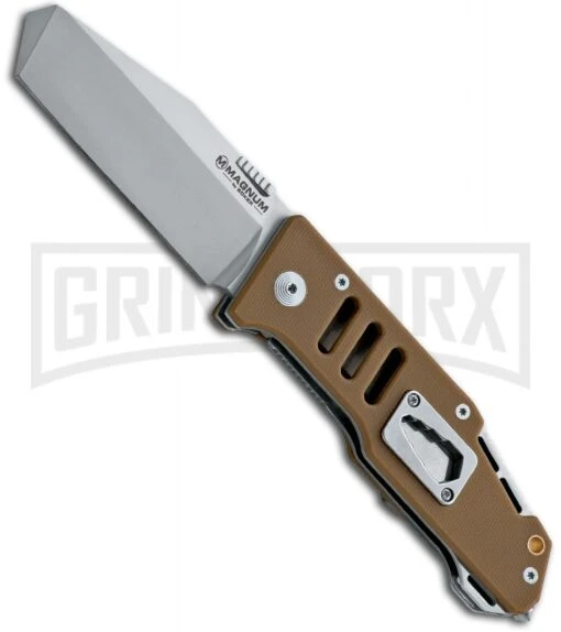 Boker Magnum Timberman Folding Knife - Satin Plain -AKC Knife Shop boker magnum timberman 01ry144 large