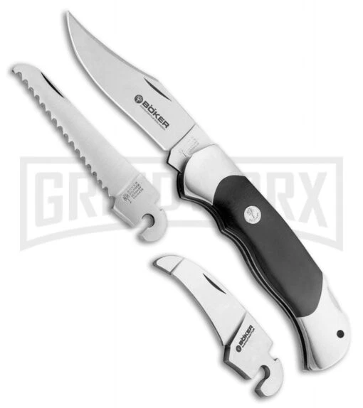 Boker Solingen Optima Set II Black Lockback Knife -AKC Knife Shop boker manufaktur solingen optima set ii traditional lb black BP 30188 jr large