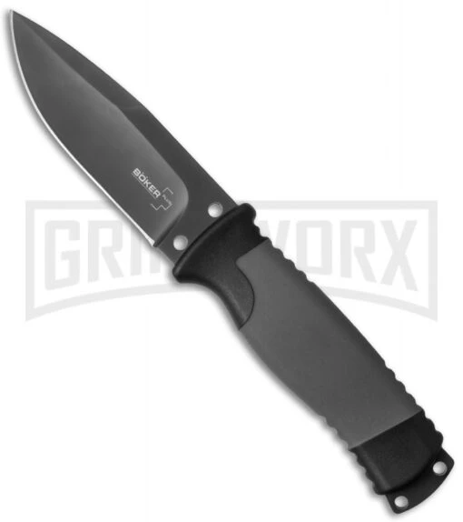 Boker Plus 02BO004 Outdoorsman Fixed Blade Knife - Gray Plain -AKC Knife Shop boker plus 02bo004 cm large