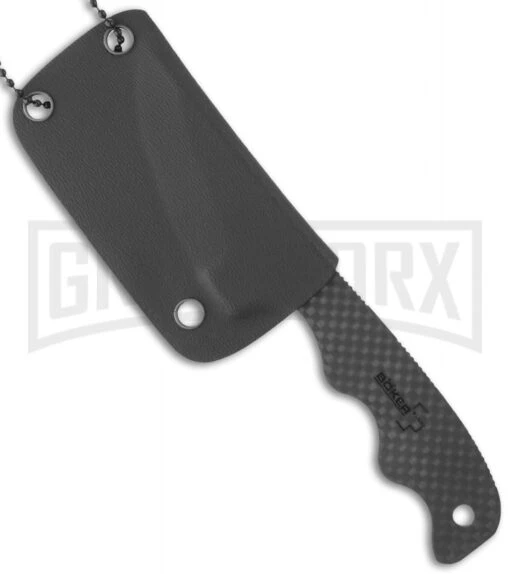 Boker Plus Featherweight Knife (2.875" Carbon Fiber Plain) 02BO279 -AKC Knife Shop boker plus featherweight 02bo279 sheath large