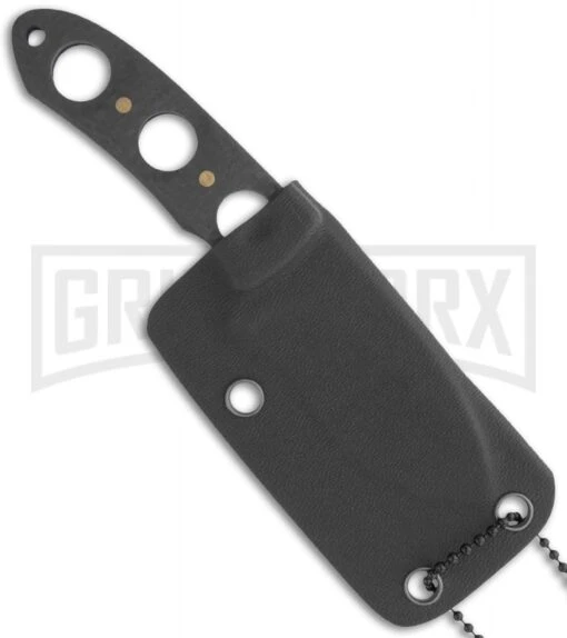 Boker Plus Fitz Carbon Fiber Neck Knife - Satin Plain -AKC Knife Shop boker plus fitz 02bo278 sheath large