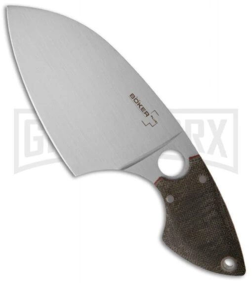 Boker Plus SanYouGo Green Fixed Blade - Satin Plain -AKC Knife Shop boker plus sanyougo green 03bo051 large