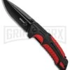 Boker Plus Savior 1 Red Liner Lock Knife - Black Plain -AKC Knife Shop boker plus savior 1 black red 01BO320 BHQ 36334 er large