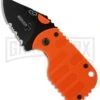 Boker Plus Subcom Dusk Orange Folding Knife - Black Serr -AKC Knife Shop boker plus subcom dusk 01bo576 large