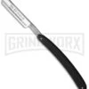 Boker Rasiermesser Black Synthetic Handle Straight Razor Blade -AKC Knife Shop boker the celebrated straight edge jm large