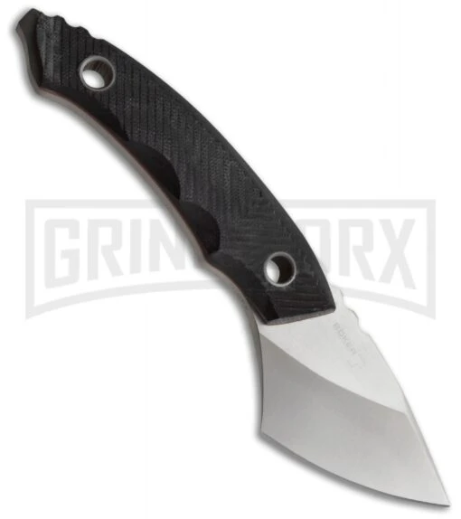 Boker Plus Vox MTT Mega Tanto Tip Fixed Blade Knife - Satin Plain -AKC Knife Shop boker voxknives mtt mega tanto tip fixed blade 02bo274 large