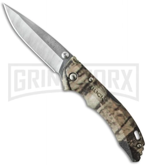 Buck Knives Buck Bantam BBW Mossy Break-Up Infinity Camo Folding Knife - Satin Plain -AKC Knife Shop buck bantam bbw 0284cms22 b cm large